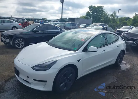 2021 Tesla Model 3 Standard Range Plus Rear-Wheel Drive из США, поврежденный, VIN 5YJ3E1EA2MF091480